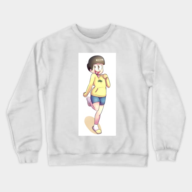 Jyushimatsu (Osomatsu-san) Crewneck Sweatshirt by PinklemonAID